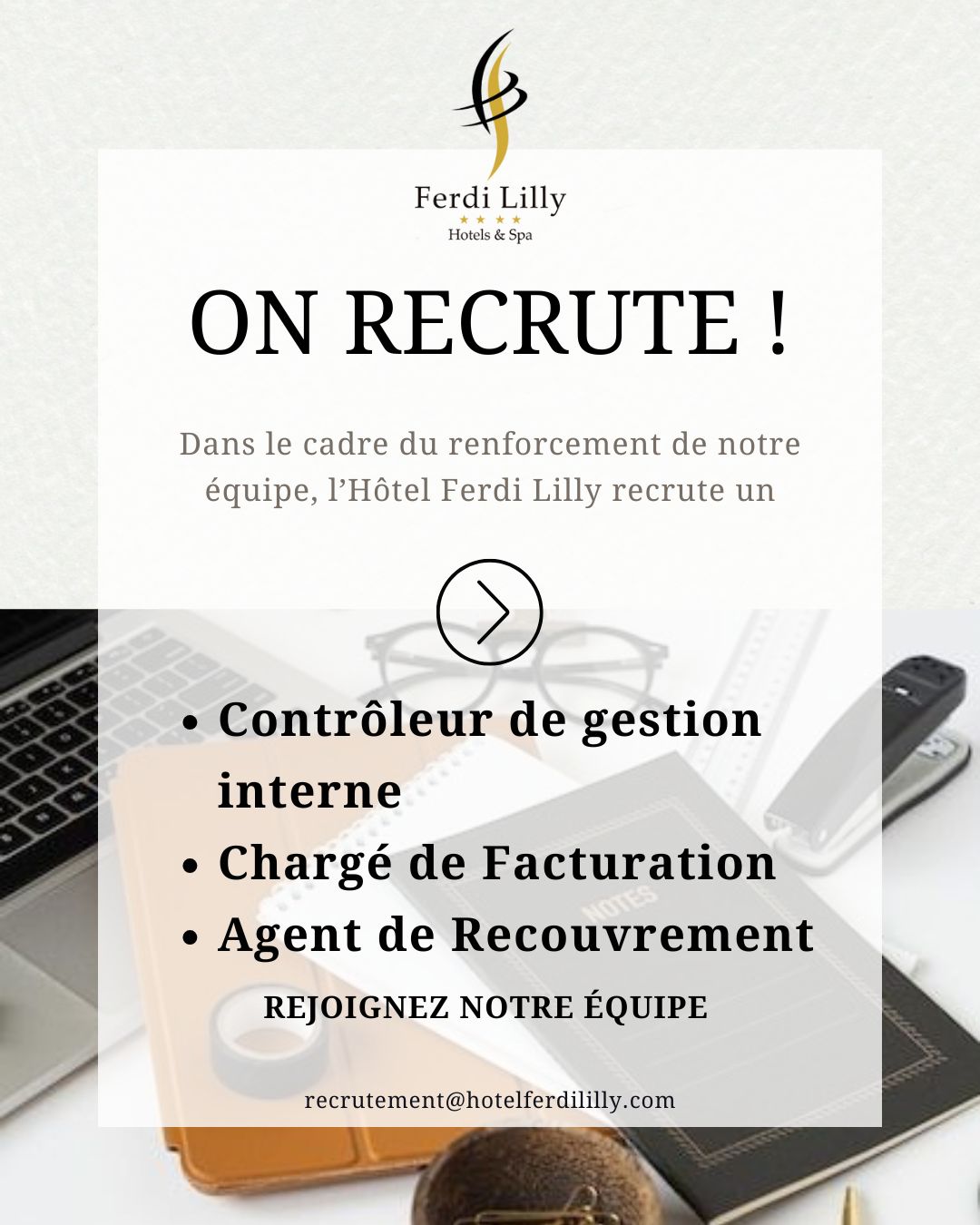 فتح التوظيف بفندق Ferdi Lilly في عدة تخصصات - SFN Emploi