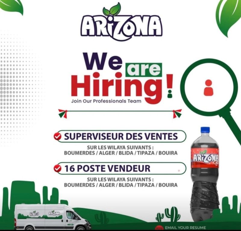 توظيف جديد بشركة Arizona في عدة ولايات - SFN Emploi