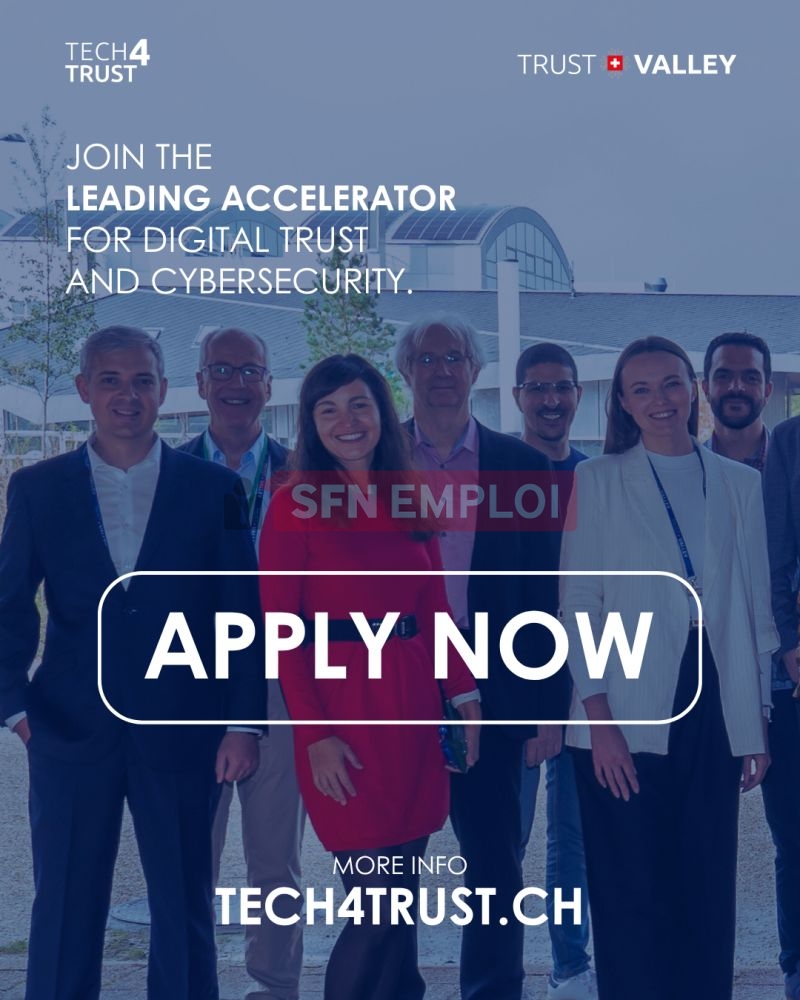 برنامج Tech4Trust Accelerator يفتح أبوابه للشركات الناشئة في الأمن السيبراني والثقة الرقمية - SFN Emploi