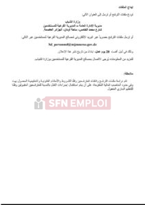 وزارة الشباب..إعلان عن التوظيف عن طريق النقل بعنوان سنة 2026 - SFN Emploi
