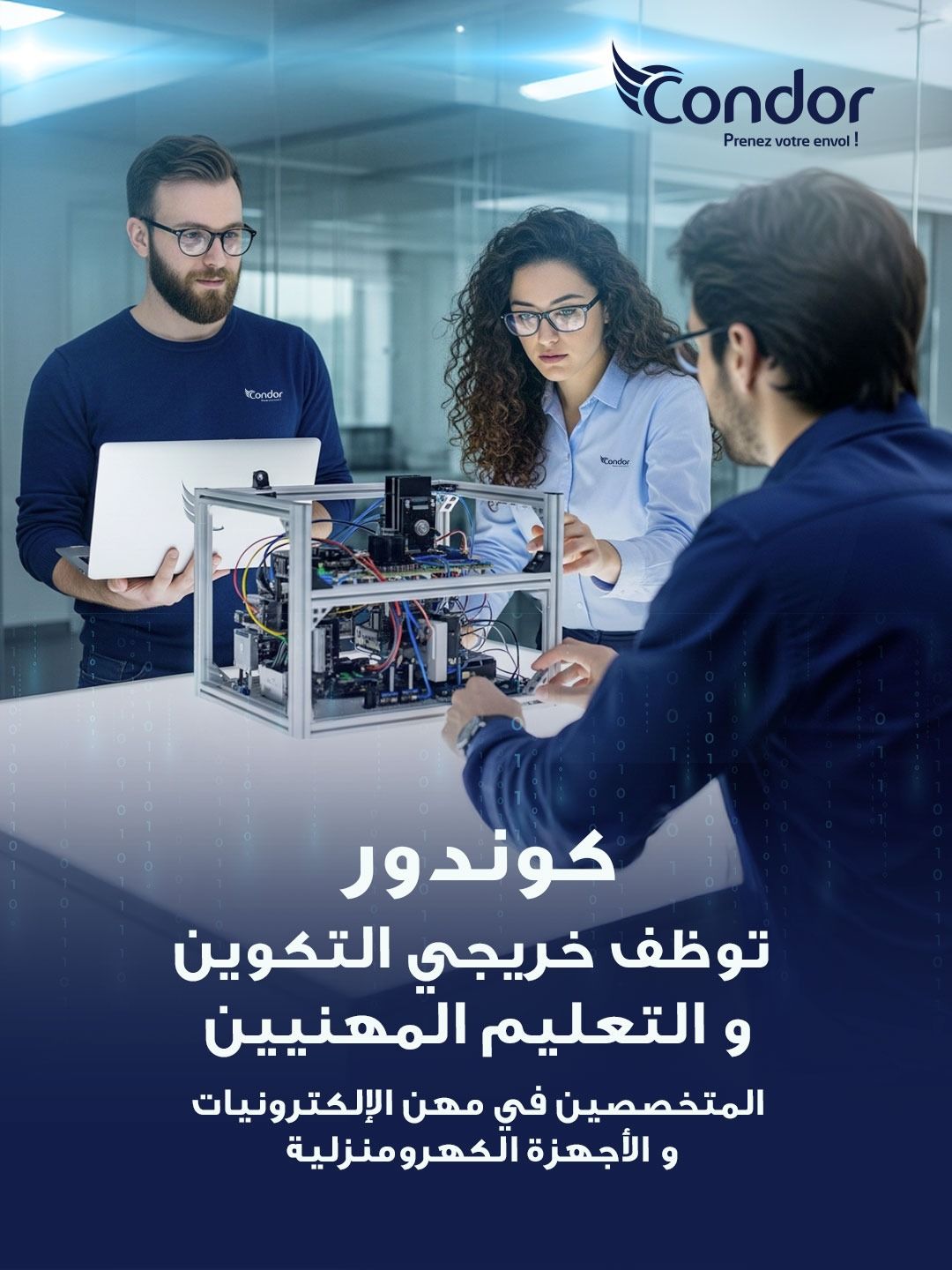 كوندور تعزز فرقها الإنتاجية بتوظيف خريجي التكوين المهني - SFN Emploi كوندور تعزز فرقها الإنتاجية بتوظيف خريجي التكوين المهني - SFN Emploi
