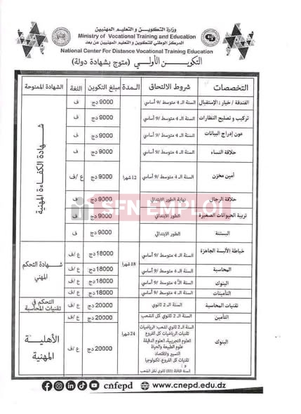 التسجيل في التكوين المهني عن بعد (المراسلة) دورة أكتوبر 2026.. التخصصات، الشروط، موعد الانطلاق وطريقة التسجيل - SFN Emploi التسجيل في التكوين المهني عن بعد (المراسلة) دورة أكتوبر 2026.. التخصصات، الشروط، موعد الانطلاق وطريقة التسجيل - SFN Emploi