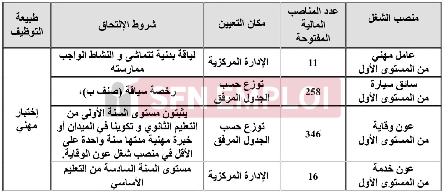 وزارة العدل تعلن عن توظيف 631 منصبًا عن طريق الاختبار المهني - SFN Emploi