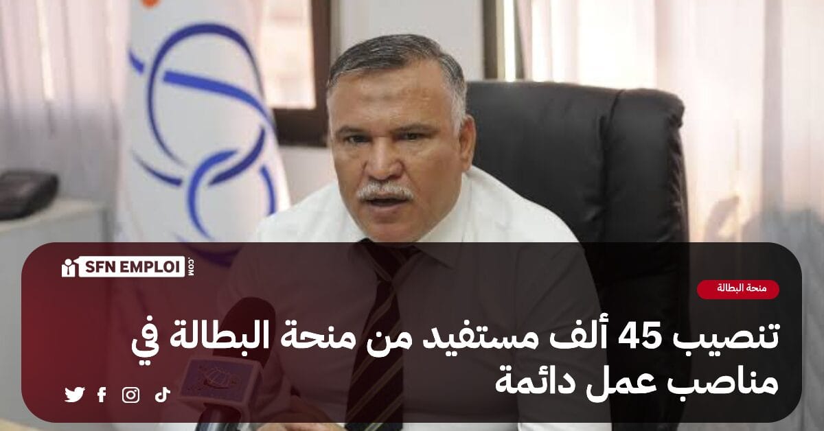 تنصيب 45 ألف مستفيد من منحة البطالة في مناصب دائمة في القطاع الإقتصادي - SFN Emploi