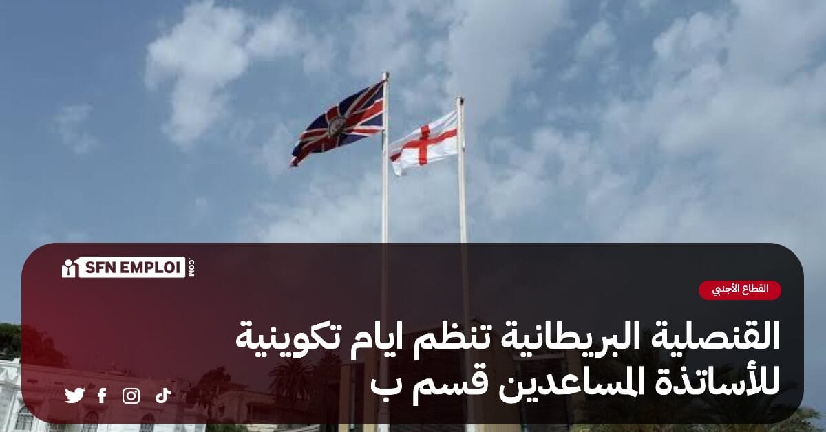 القنصلية البريطانية في الجزائر تنظم أيام تكوينية للاساتذة المساعدين قسم ب - SFN Emploi