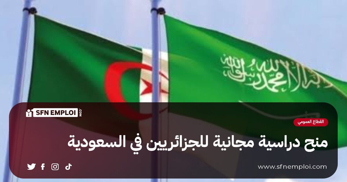 منح دراسية مجانية للطلبة الجزائريين في السعودية - SFN Emploi منح دراسية مجانية للطلبة الجزائريين في السعودية - SFN Emploi