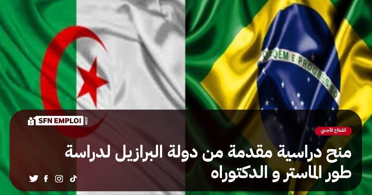 البرازيل تقدم 800 منحة دراسية مجانية لطوري الماستر و الدكتوراه - SFN Emploi