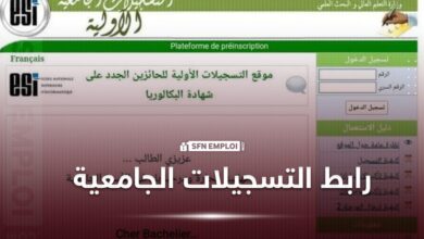 رابط التسجيلات الجامعية لحاملي شهادة البكالوريا 2024 - SFN Emploi
