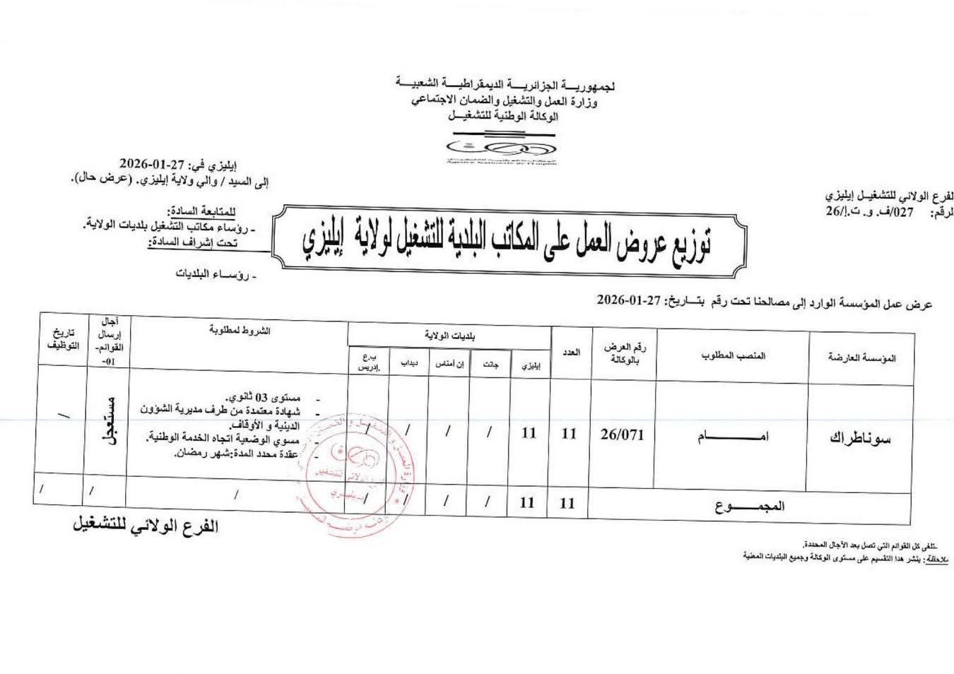 عروض توظيف بشركة سوناطراك لسنة 2026 - SFN Emploi عروض توظيف بشركة سوناطراك لسنة 2026 - SFN Emploi