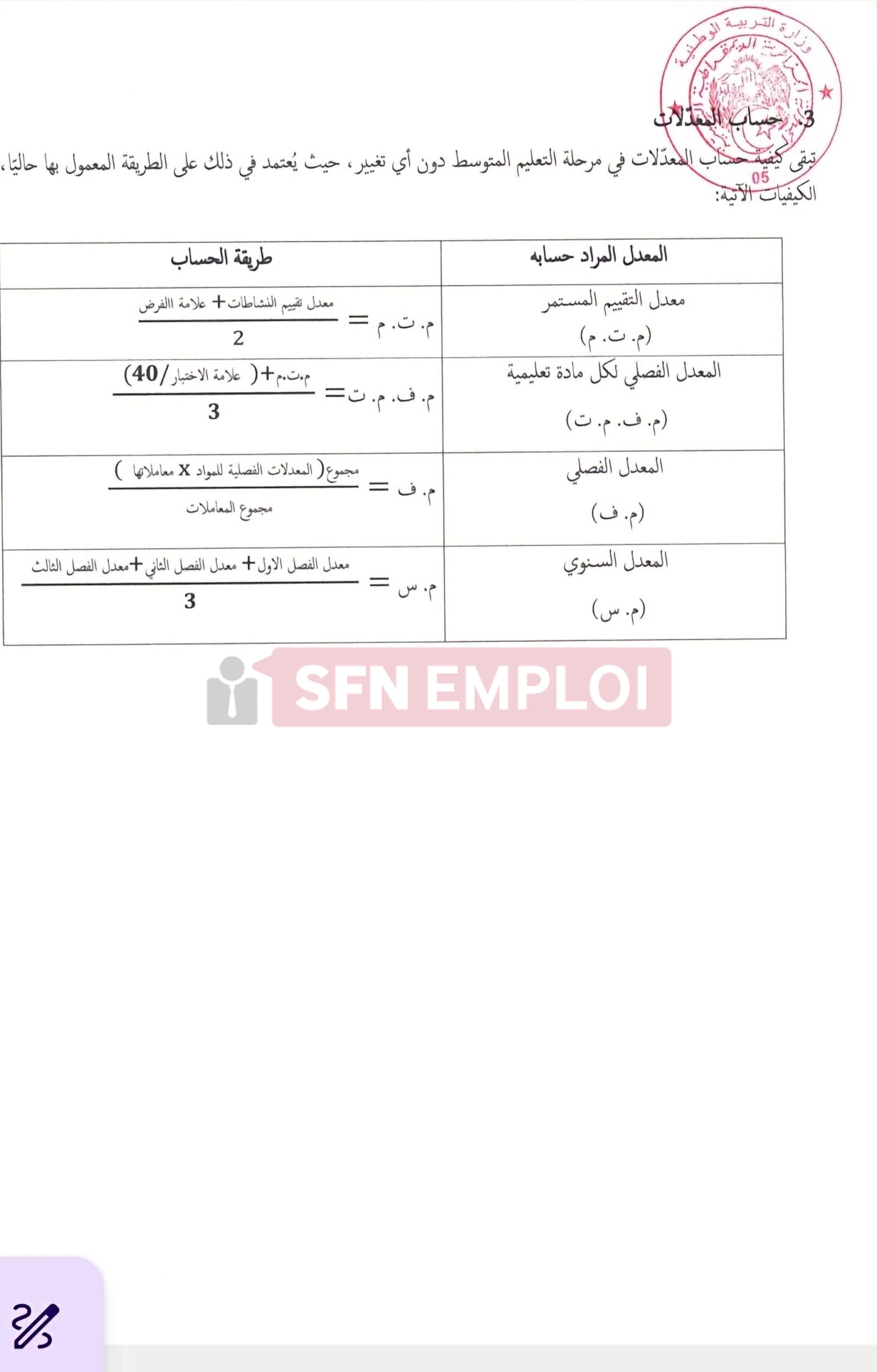 وزارة التربية الوطنية تحدد كيفيات التقييم البيداغوجي للتلاميذ في السنة الدراسية 2026-2027 - SFN Emploi