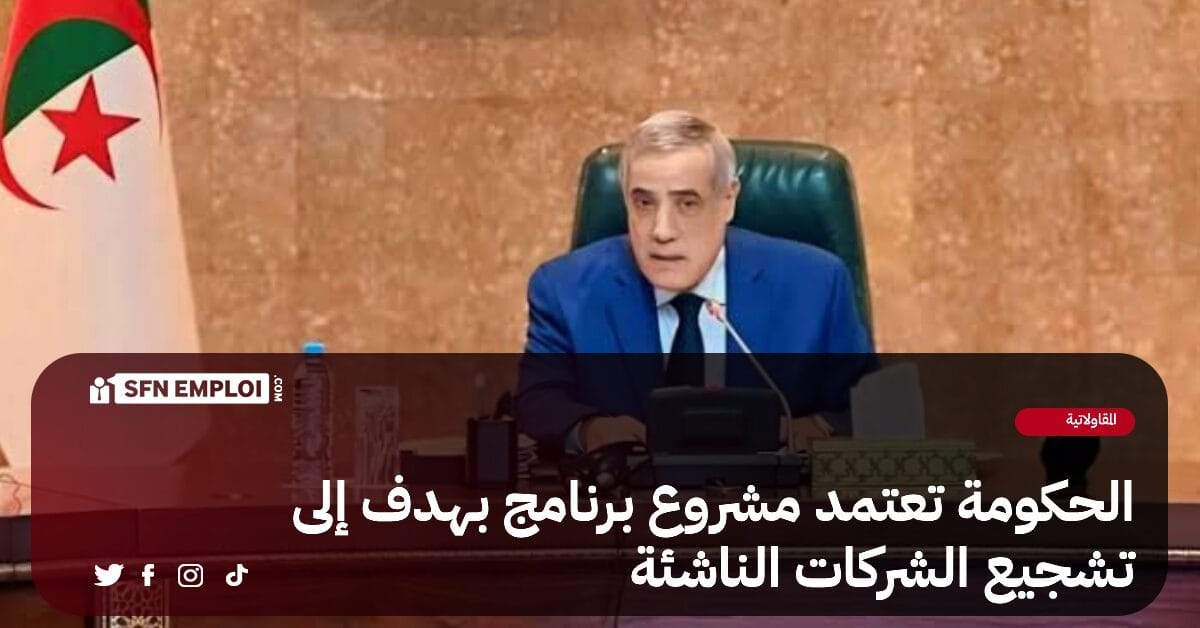 الحكومة تعتمد مشروع برنامج يهدف الى تشجيع الشركات الناشئة - SFN Emploi