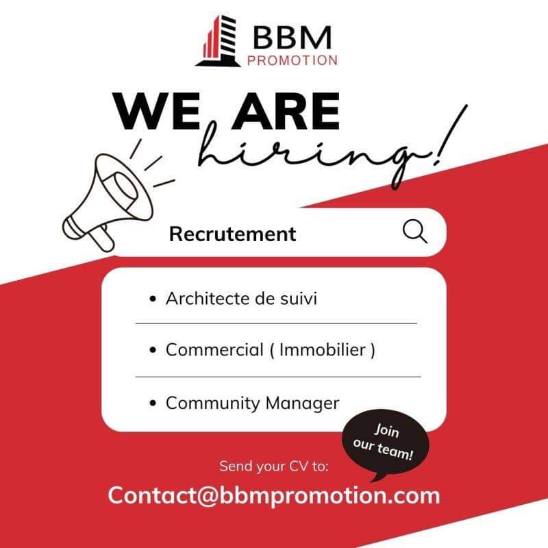 توظيف بمؤسسة BBM PROMOTION - SFN Emploi توظيف بمؤسسة BBM PROMOTION - SFN Emploi