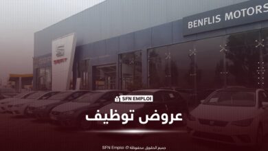 إعلان توظيف لدى Benflis Motors Groupe : 19 منصبًا في عدة تخصصات - SFN Emploi إعلان توظيف لدى Benflis Motors Groupe : 19 منصبًا في عدة تخصصات - SFN Emploi