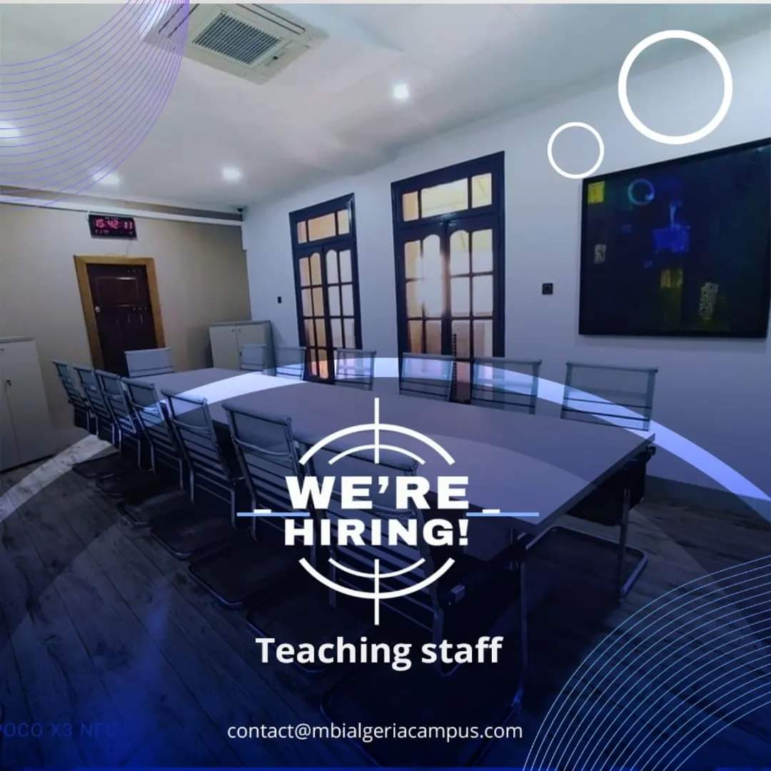توظيف بمعهد MBI ALGERIA CAMPUS - SFN Emploi
