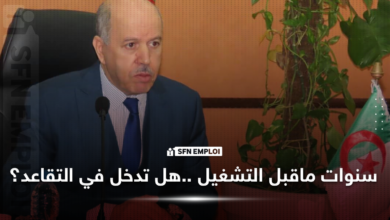 وزير العمل يكشف جديد احتساب سنوات ما قبل التشغيل في التقاعد - SFN Emploi وزير العمل والتشغيل والضمان الاجتماعي عبد القادر سايحي